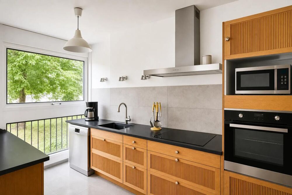 Le Chesnay-Rocquencourt  Résidence Parly II  Appartement familial 93 m² avec 3 chambres, loggia, box et cave