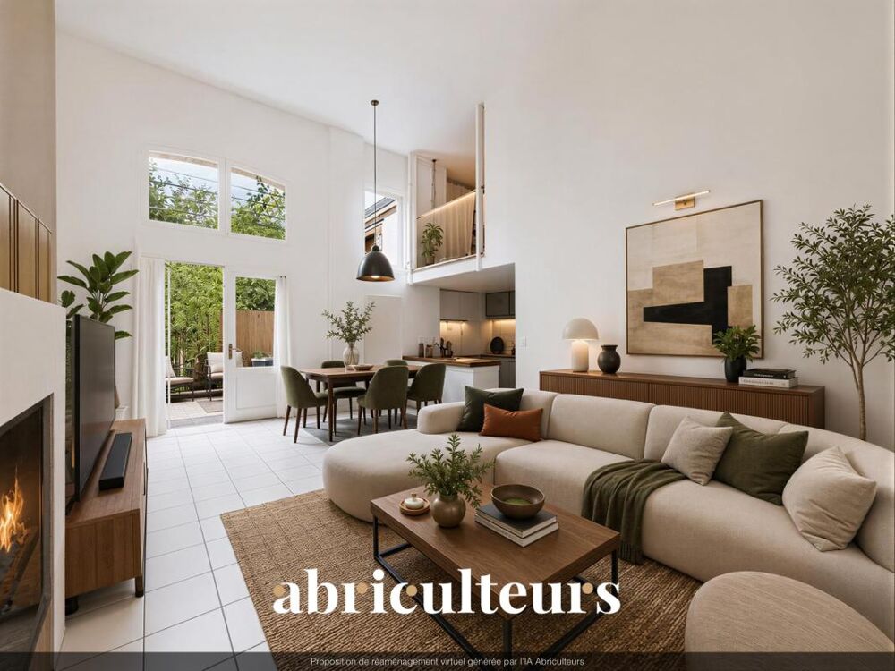 Duplex de caractère avec extérieur et beaux volumes en vente en vente à Les Lilas (93260)