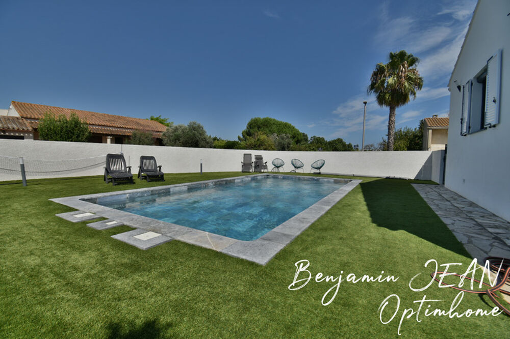 À vendre  Maison de plain-pied entièrement rénovée avec piscine  Sérignan (34)