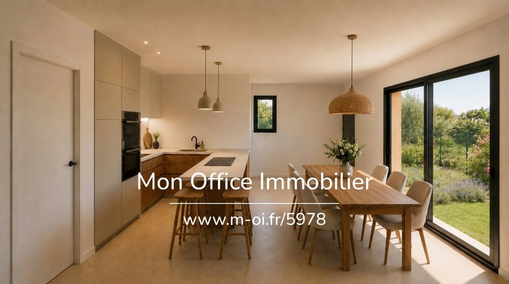 Vente Maison Référence : 5978-CDI - Maison neuve de plain-pied avec jardin au pied du village de Cabriès Cabries