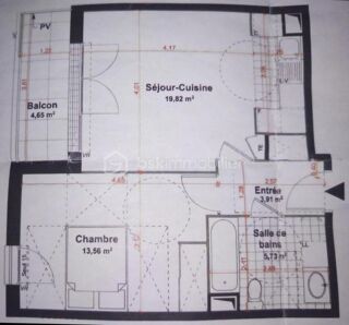  Appartement � vendre 2 pi�ces 44 m�