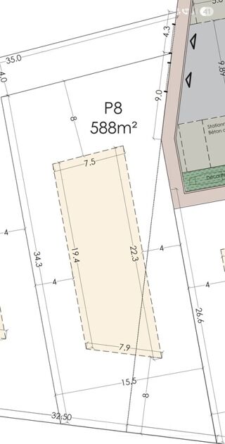  Terrain � vendre 588 m�