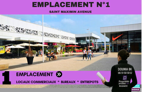 SAINT MAXIMIN - EMPLACEMENT PREMIUM RETAIL PARK, LOCAL COMMERCIAL 110 M² 3417 60740 Saint maximin