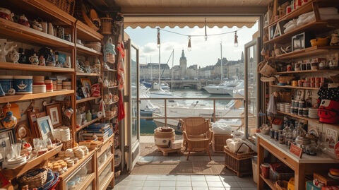 Local commercial tous commerces sauf nuisances à vendre sur le Vieux-Port LA ROCHELLE (17) : coffee shop, boutique (souvenirs, v 93000 17000 La rochelle