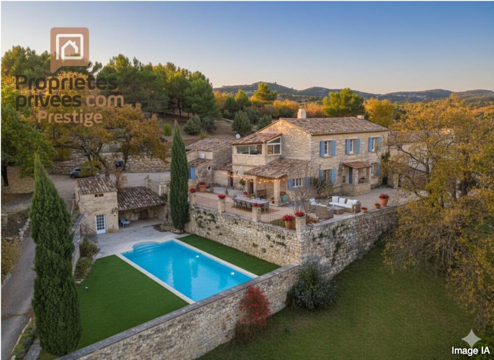 Vente Maison Bastide en pierres à proximité de GORDES - avec gîte indépendant - Piscine Murs