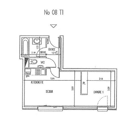  Appartement � louer 2 pi�ces 33 m�