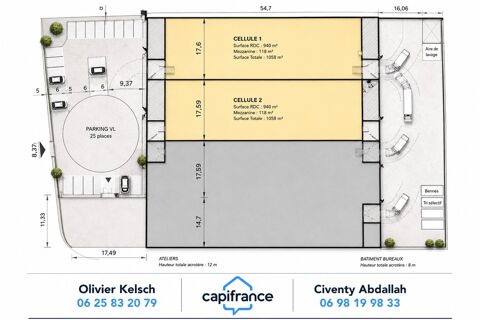 LOCAL INDUSTRIEL NEUF 1 058 M&sup2; &Agrave; LOUER – PONT ROULANT 12,5 T – HSP 12 M – SAINTE-H&Eacute;L&Egrave;NE-SUR-IS&Egrave;RE (73) 10800 73460 Sainte helene sur isere