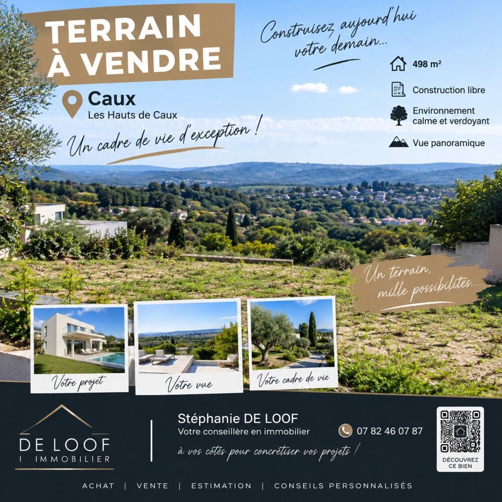 Vente Terrain Terrain à vendre  CAUX (34) Caux