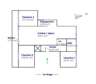  Appartement � vendre 4 pi�ces 70 m�