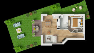  Appartement � vendre 2 pi�ces 44 m�