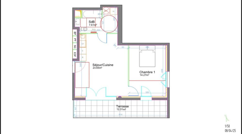 Appartement T2 gare à pied