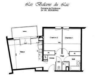  Appartement � vendre 3 pi�ces 55 m�