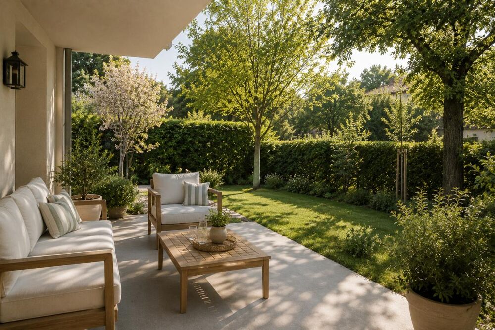 2 pièces + GRAND JARDIN - terrasse