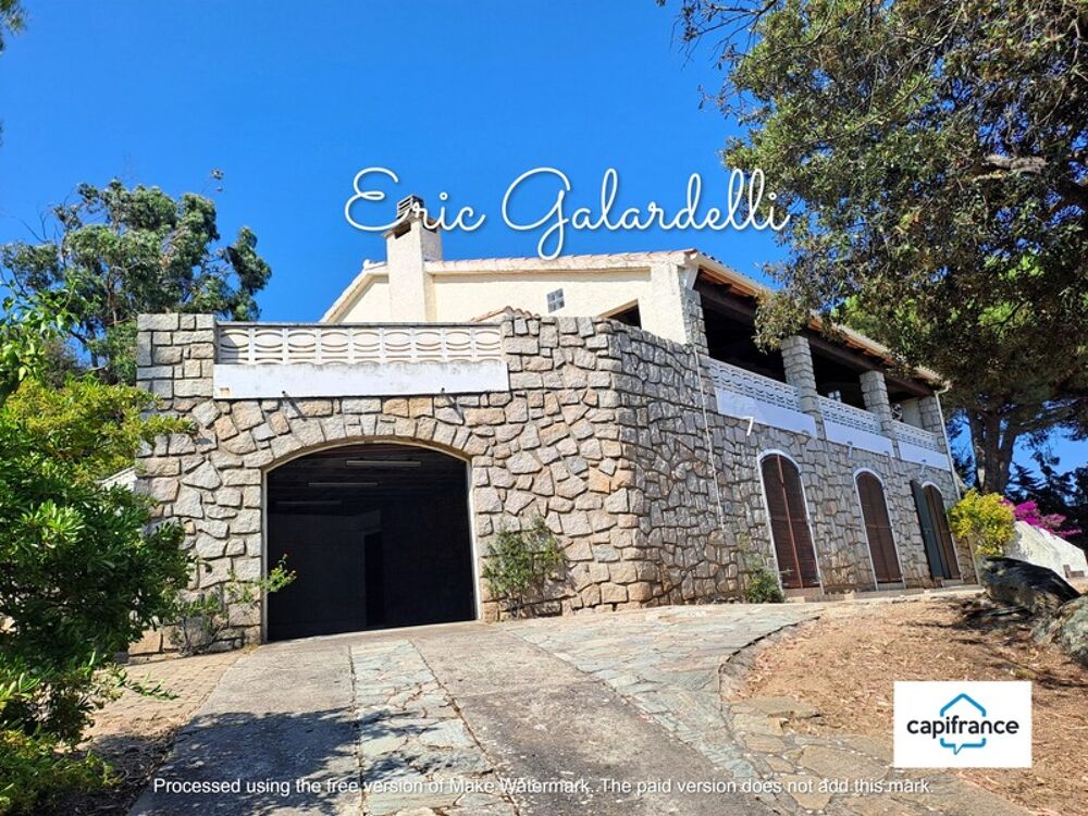 À vendre Olmeto: Vaste demeure en pierres avec vue panoramique mer et golfe du Valinco, quartier résidentiel, grand terrain pisc