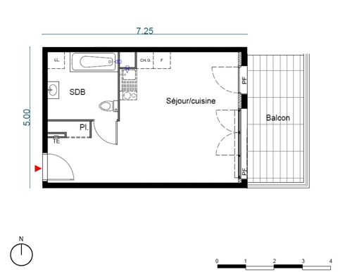  Appartement � louer 1 pi�ce 30 m�