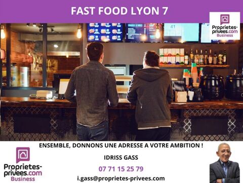 69007 LYON -  Restauration Rapide 60 couverts, Terrasse 20 places 300000 69007 Lyon