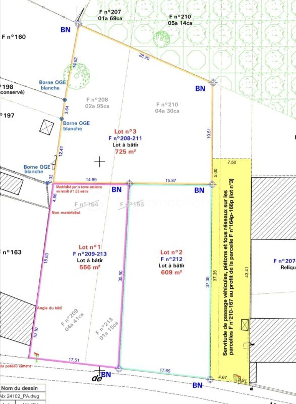 Vente Terrain Terrain à bâtir de 556m² Saint maurice montcouronne