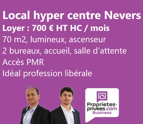 NEVERS HYPER CENTRE - LOCAL BUREAUX 70 M² 700 58000 Nevers