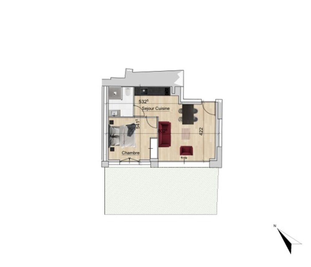 Vente Appartement Appartement à vendre 2 pièces 41m² VINZIER (74) Vinzier