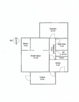  Appartement � vendre 3 pi�ces 61 m�