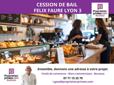 Cession de bail ? P&acirc;tisserie / Coffee Shop sur Avenue F&eacute;lix Faure, Lyon 3 36000 69003 Lyon