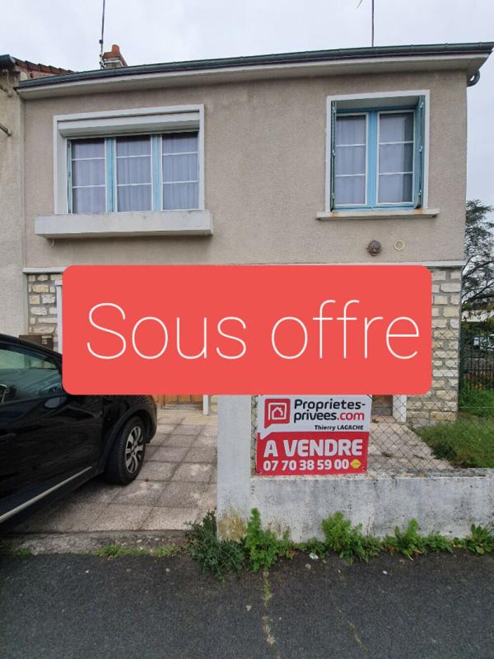 Maison de ville 3 pièces 80 m2 + garage + jardin
