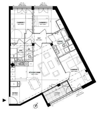  Appartement � vendre 4 pi�ces 87 m�