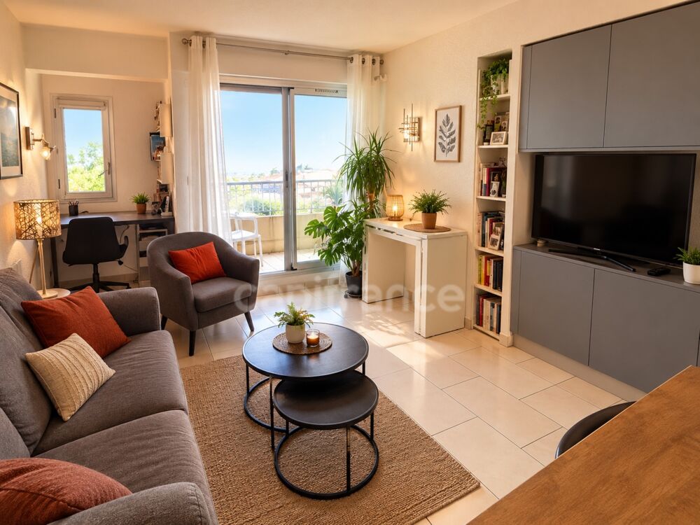Vente Appartement CAP D'AGDE – VUE PORT EXCEPTIONNELLE – T2 36 M² – BALCON –PISCINE - CONCIERGE - GARAGE FERMÉ – VENDU MEUBLÉ Agde