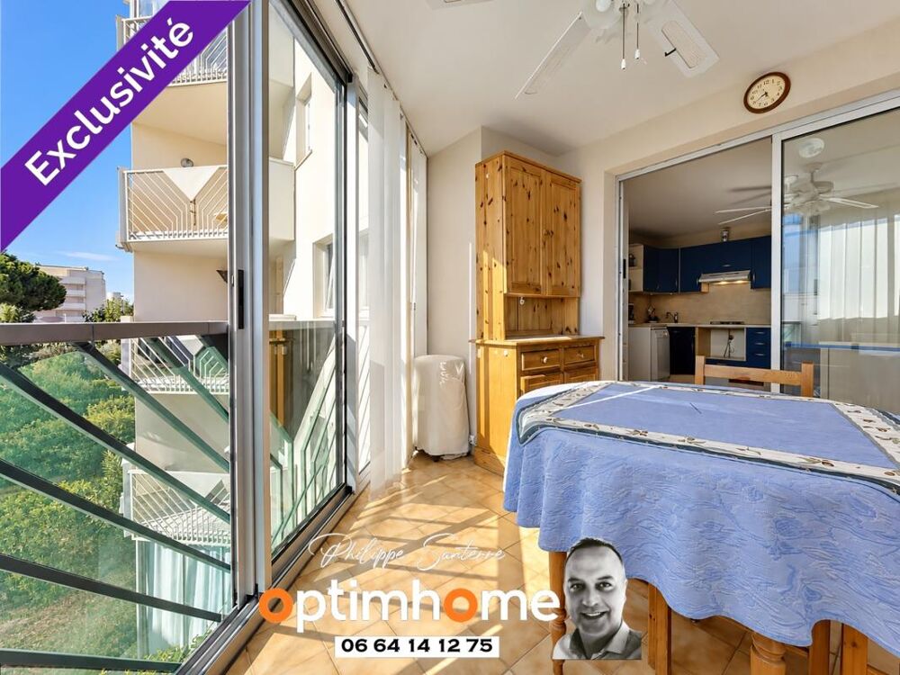 Vente Appartement LE GRAU DU ROI - Charmant T2 meublé avec loggia, piscine et Parking Le grau du roi