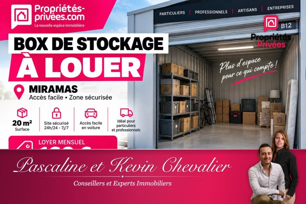   MIRAMAS - À LOUER,  BOX DE STOCKAGE 