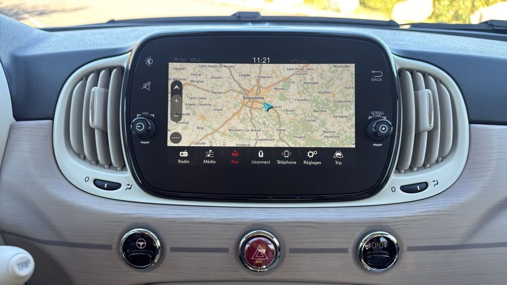 500 C 1.2 69 Bossanova White - Toit ouvrant 2020 occasion 16000 Angouleme