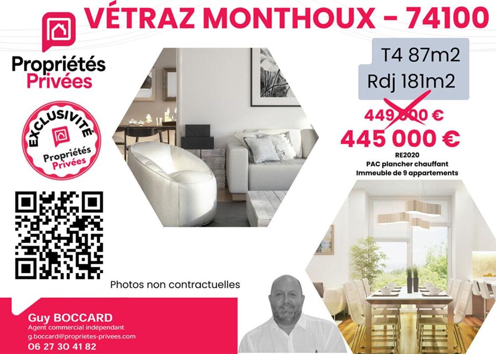 Vente Appartement Appartement Vetraz Monthoux 4 pièce(s) 87.23 m2 Vetraz monthoux