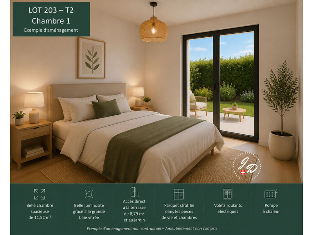 Vente Appartement ENTRELACS (ALBENS) – T2 NEUF AVEC JARDIN PRIVATIF ET PARKING Albens