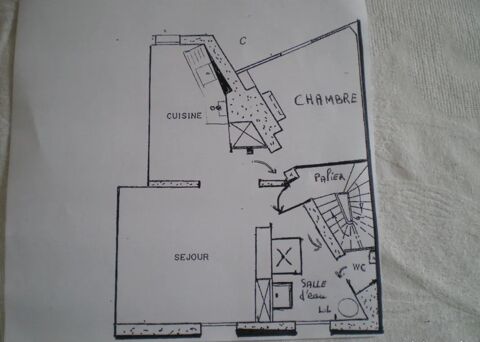  Appartement � louer 2 pi�ces 47 m�
