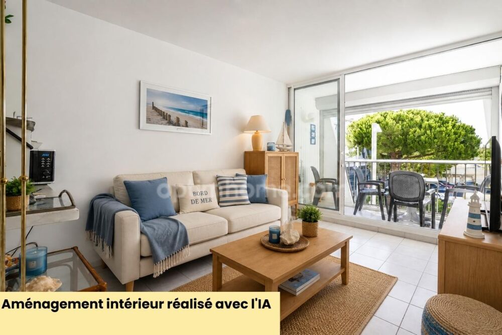 Vente Appartement LA GRANDE-MOTTE (34280) – STUDIO CABINE AVEC COIN NUIT – 31,59 M² – BALCON – VUE MER & PORT – EXPOSITION SUD – ASCENSEUR La grande motte