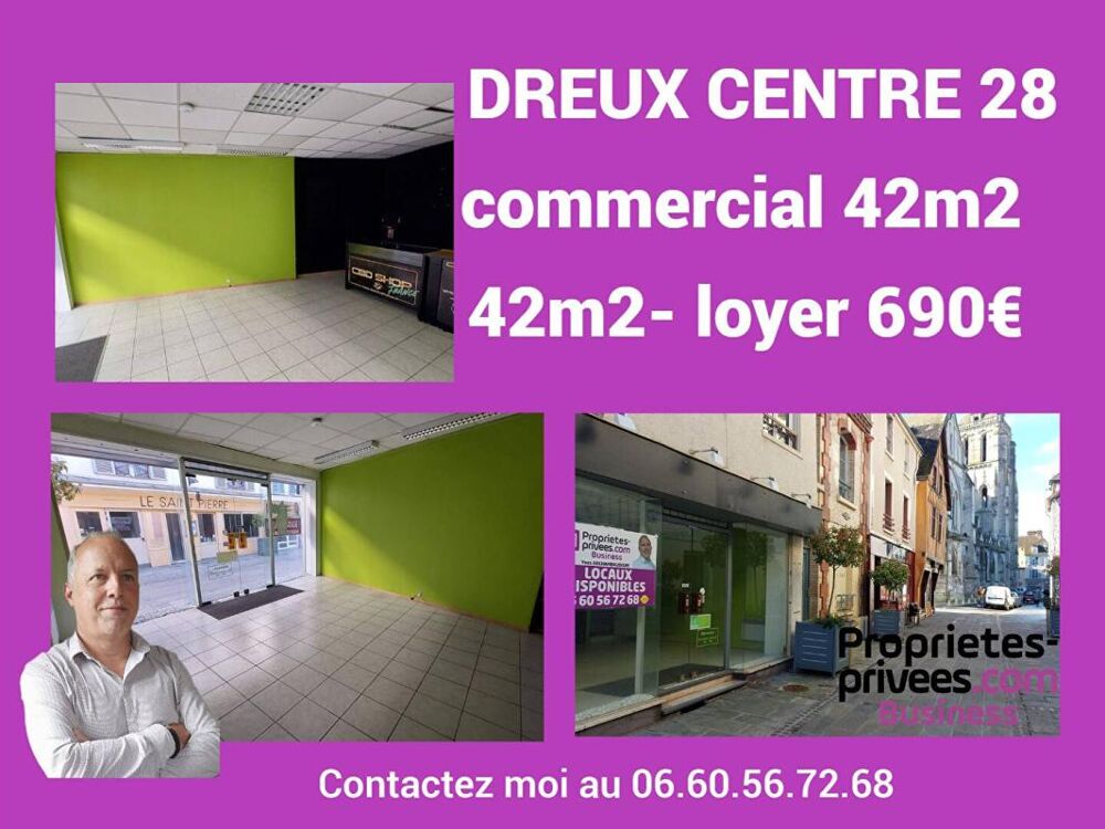   DREUX 28-CENTRE VILLE - Local commercial de 42 m² 