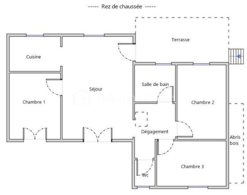 Maison 4 pièces, plein coeur nature, terrain de 1700 m2