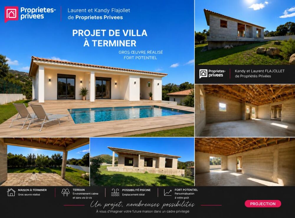 Maison à achever - En état d'hors d'eau - 20144 STE LUCIE DE PORTO-VECCHIO - CORSE DU SUD - FRANCE