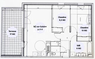  Appartement  vendre 3 pices 64 m