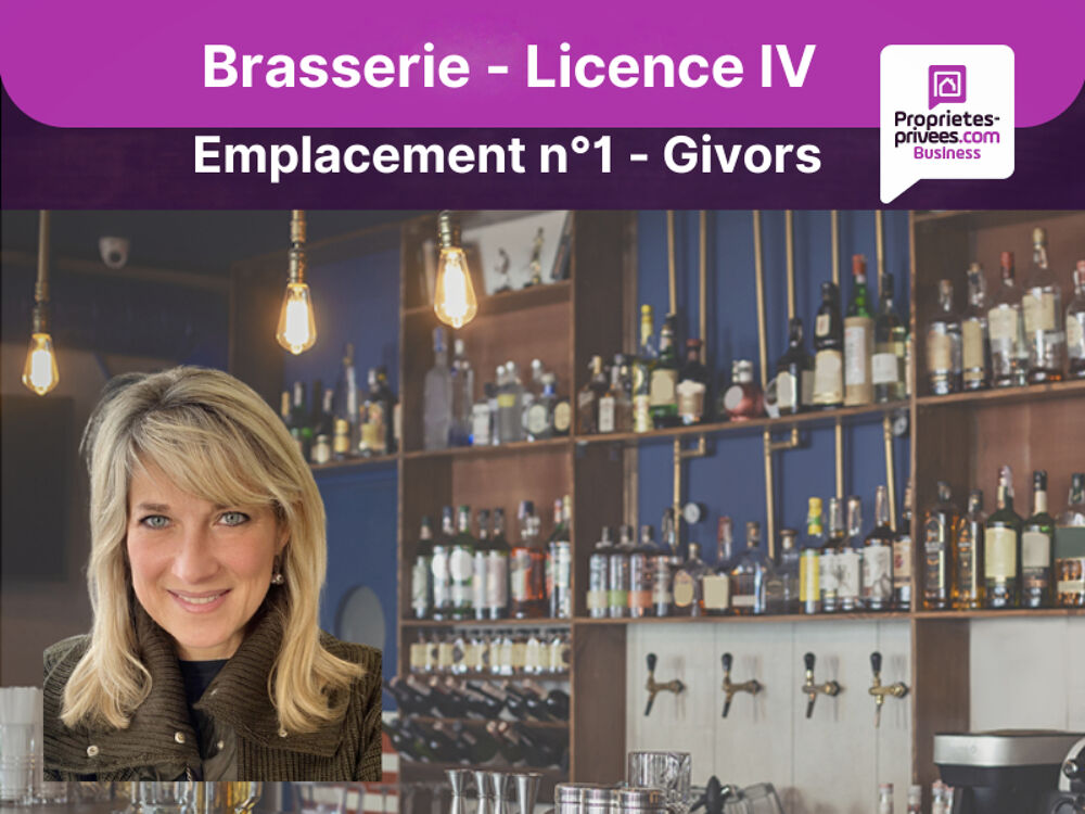  69700 GIVORS - BAR RESTAURANT BRASSERIE 54 COUVERTS AVEC TERRASSE 