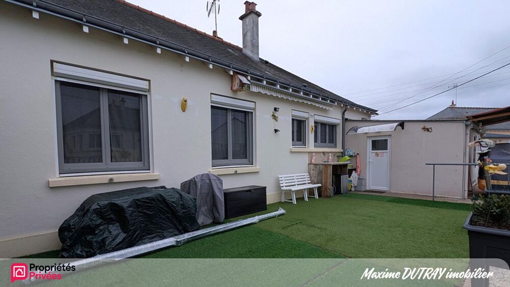 Vente Maison Maison de plain-pied , 6 pièces, 4 chambres, carport, jardin Chateau renault
