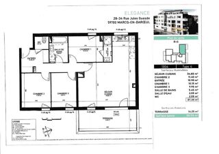  Appartement à vendre 4 pièces 88 m²