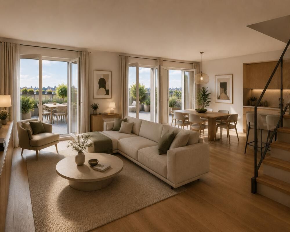 Vente Appartement TRES RARE duplex de 5 pièces à proximité immédiate des transports deux balcons ! La celle saint cloud