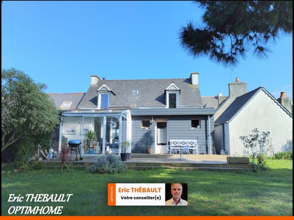 LOCQUIREC : Maison de caractère proche mer, 700 m² de terrain , la plage des Sables Blancs à pied !