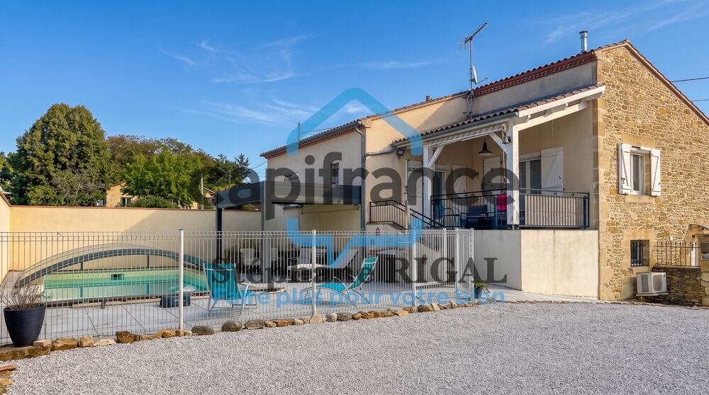 Maison en pierre à vendre 6 pièces FUMEL (47) de 120m2 environ avec piscine et garage