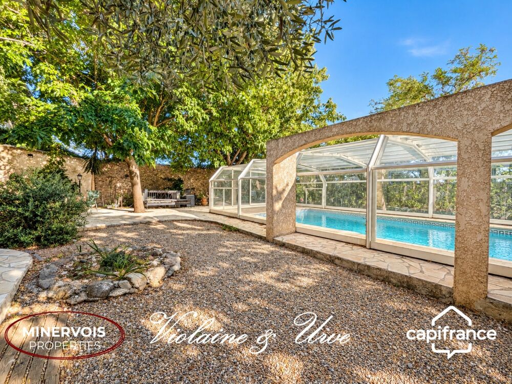 AZILLE  MAISON DE 184 M² AU MILIEU DES VIGNES AVEC PISCINE ET PANNEAUX SOLAIRES