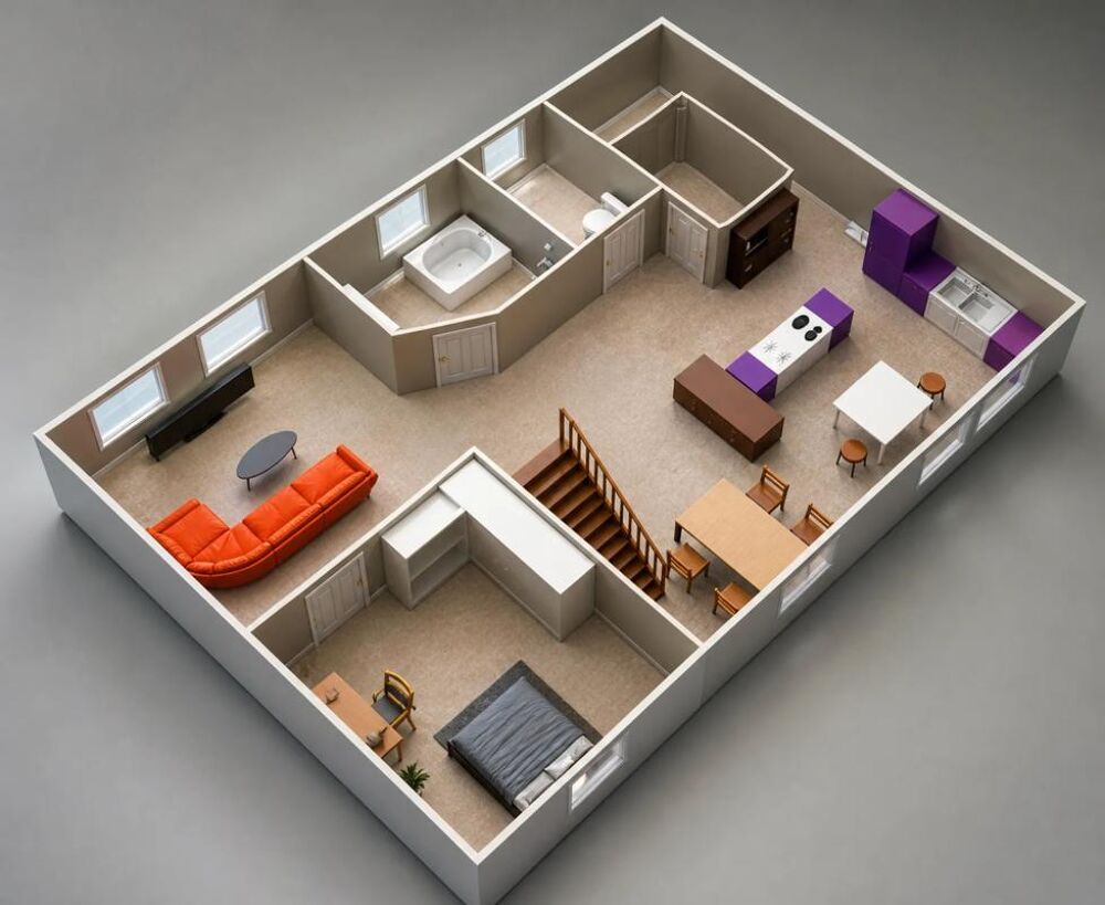 Appartement duplex de 4 pièces de 85,4 m² à Mulhouse