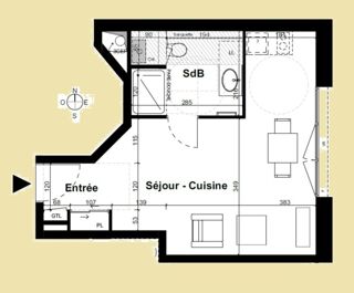  Appartement à vendre 1 pièce 30 m²