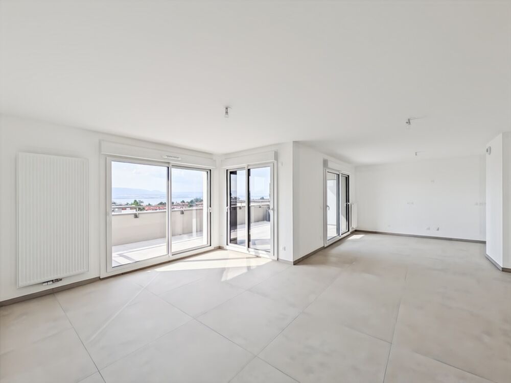 à vendre 3 pièces THONON LES BAINS (74) - Appartement 3 pièces en attique avec une grande terrasse vue lac Léman