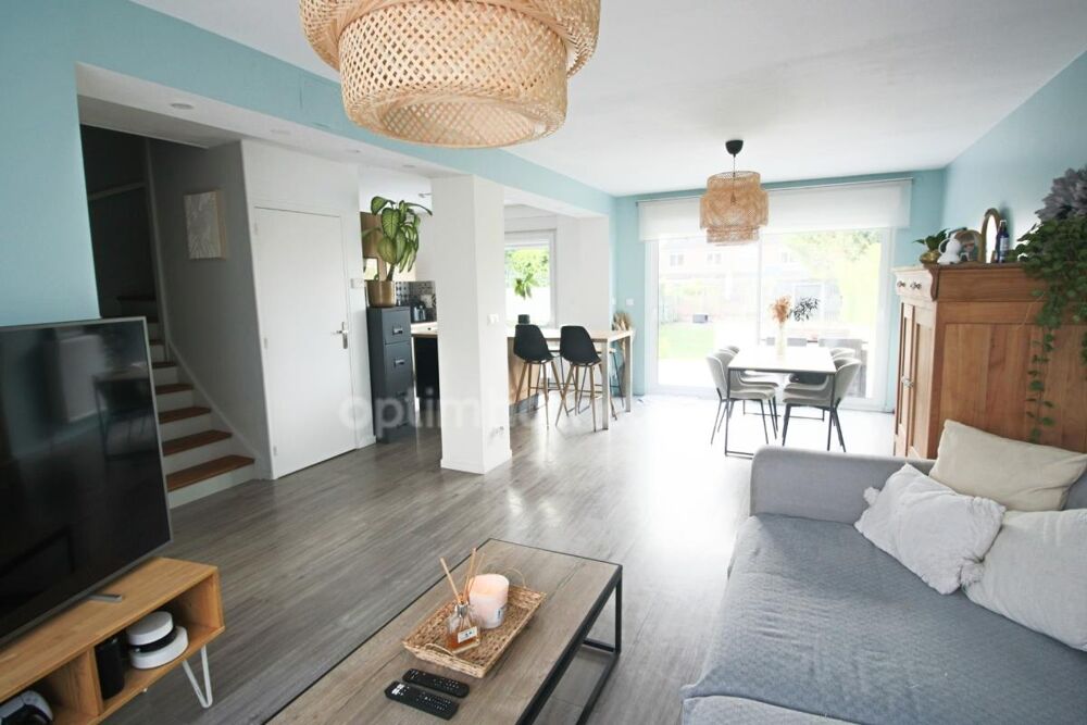 Vente Maison Hem La Vallée - Maison familiale rénovée – 3 chambres – Jardin – Sous-sol complet Hem